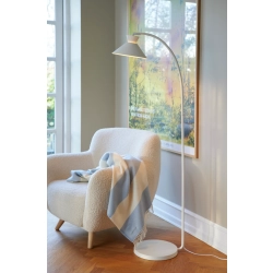 Metalowa lampa podłogowa Dial - Nordlux, biała 2213394001 - zdjęcie produktu